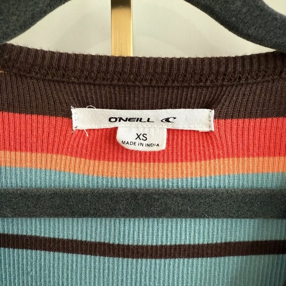 O'Neill Long Sleeve Ribbed Midi Dress - Picture 4 of 6